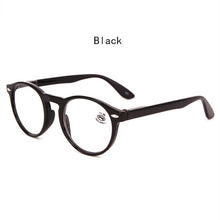 Load image into Gallery viewer, UVLAIK Fashion Round Reading Glasses Men Women Retro Red Blue Black Spectacles Eyeglasses Vintage Ultralight Glasses Frame