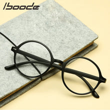 Load image into Gallery viewer, IBOODE Round Reading Glasses Women Men Presbyopic Eyeglasses Female Male Hyperopia Eyewear TR90 Diopter Magnifying Spectacles