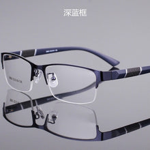 Load image into Gallery viewer, High-end fashionable men&#39;s glasses with metal frame and resin are used for glasses with hard wearing lenses for the elderly
