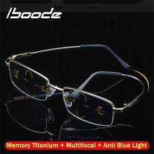 Load image into Gallery viewer, iboode Titanium Multifocal Progressive Reading Glasses Men Women Anti Blue Light Near Far Sight Alloy Presbyopic Eyewear Diopter