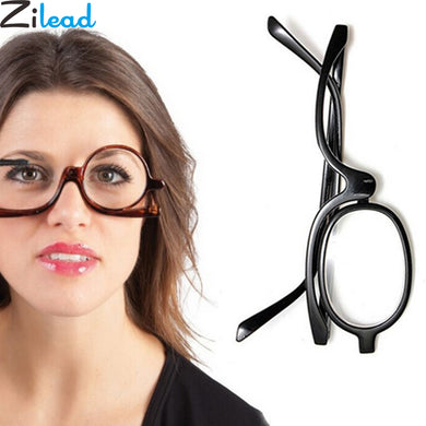 Zilead Magnifying Glasses Rotating Makeup Reading Glasses Folding Eyeglasses Cosmetic General +1.0 +1.5 +2.0+2.5+3.0+3.5+4.0