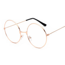 Load image into Gallery viewer, Fashion Vintage Retro Metal Frame Clear Lens Glasses Nerd Geek Eyewear Eyeglasses Black Oversized Round Circle Eye Glasses