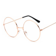 Load image into Gallery viewer, Vintage Style Women Popular Round Metal Clear Lens Glasses Frame Trendy Unisex Nerd Anti-radiation Spectacles Eyeglass Frame